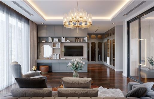 Thiết kế nội thất hiện đại tối giản biệt thự tại Vinhomes Harmony