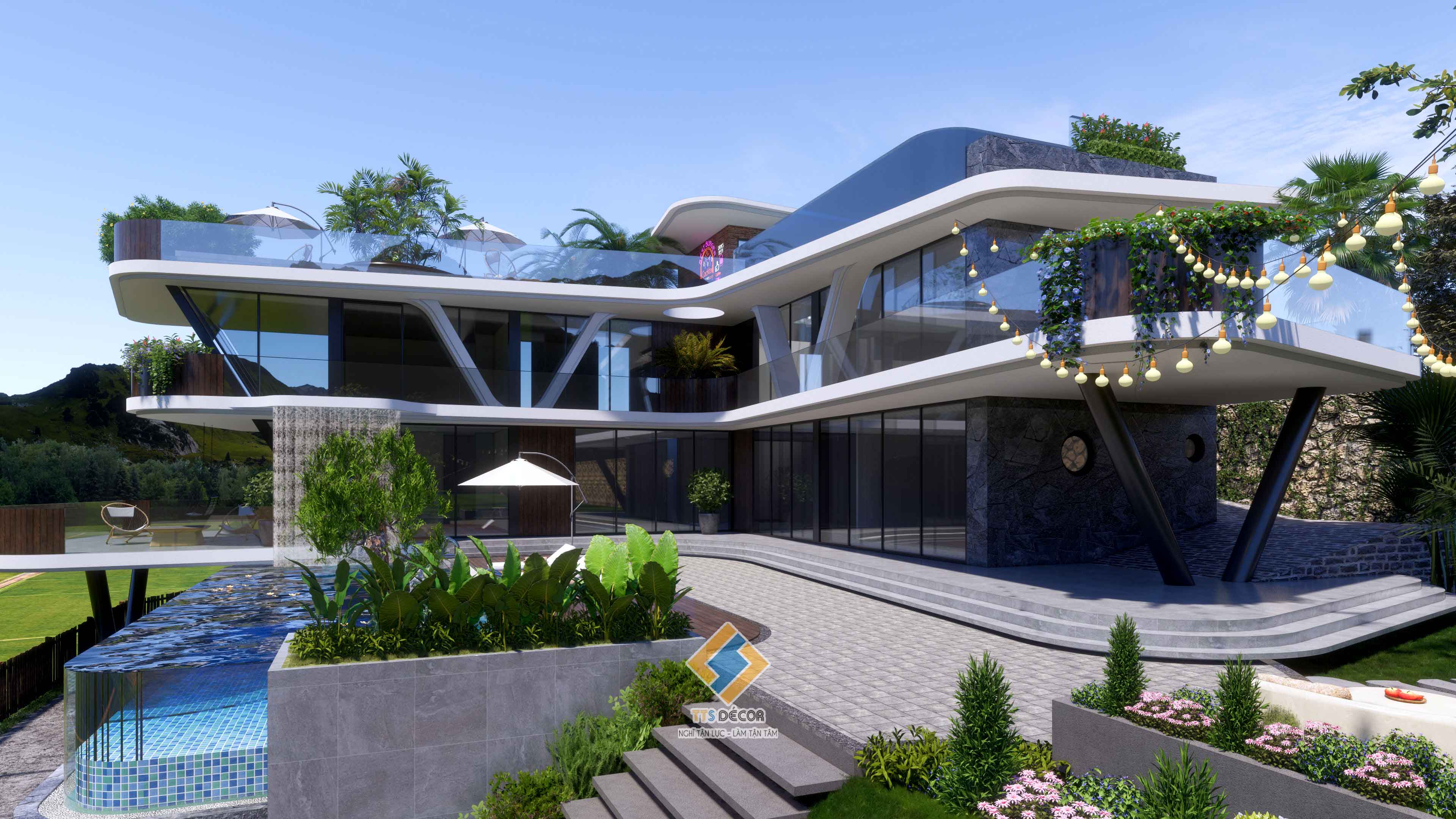 Thiết kế siêu biệt thự hiện đại tại Nam Định | TT-S Décor