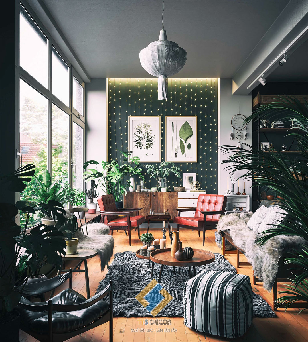 BOHEMIAN – PHONG CÁCH THIẾT KẾ NỘI THẤT PHÓNG KHOÁNG, TỰ DO