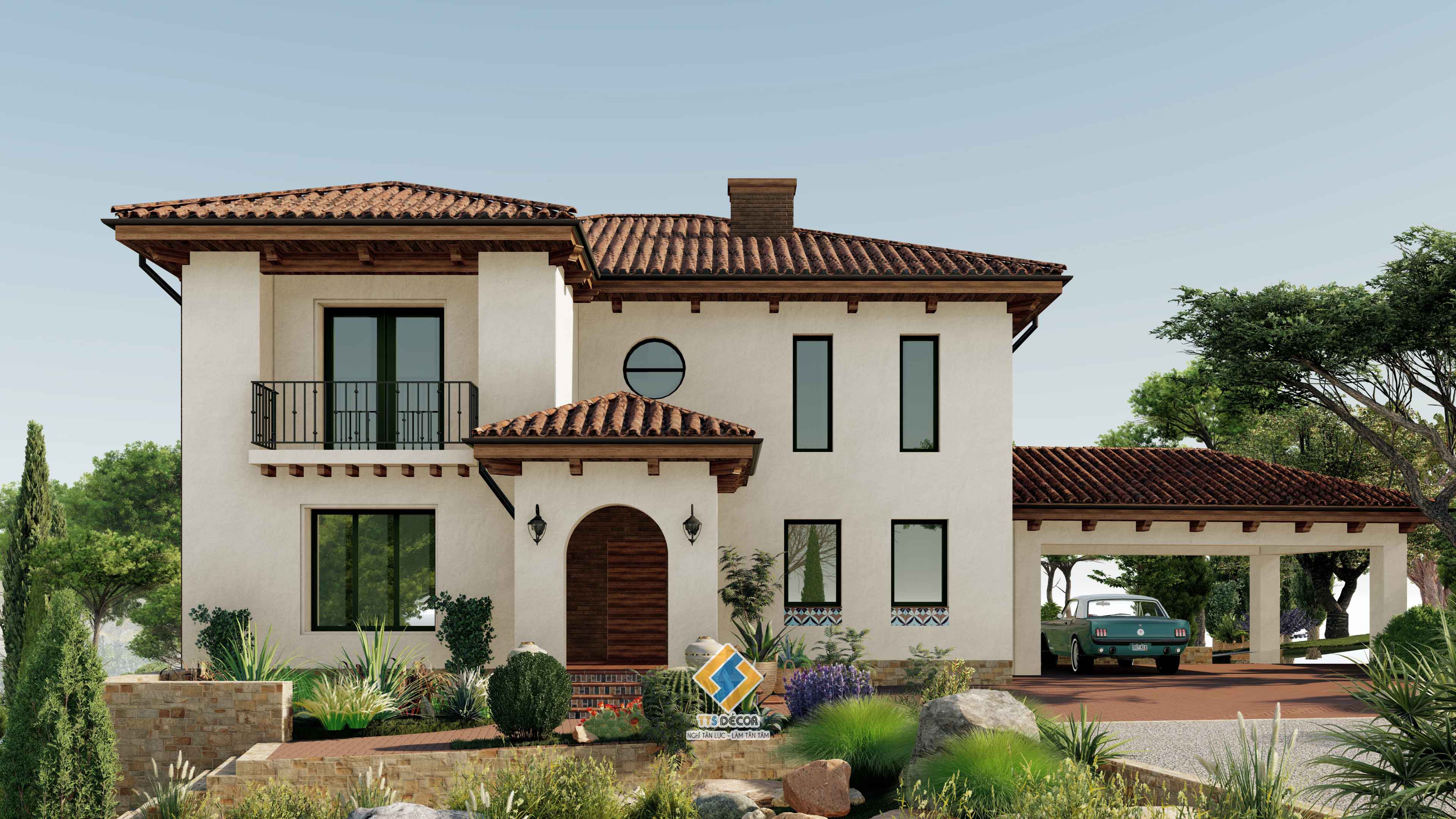 Thiết kế Biệt thự phong cách Địa Trung Hải tại Hải Phòng | TT-S Decor