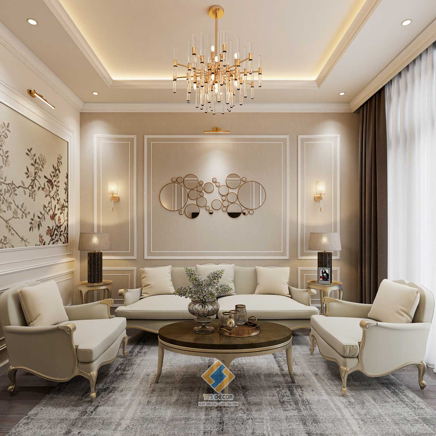 Thiết kế nội thất phong cách Tân cổ điển tại Bắc Ninh | TT-S Décor