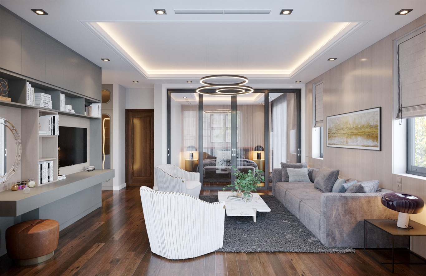Thiết kế nội thất hiện đại tối giản biệt thự tại Vinhomes Harmony