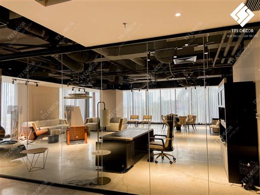 Dự án Sunshine -Thi công nội thất Showroom tầng 3 - Trung tâm thương mại dịch vụ văn phòng