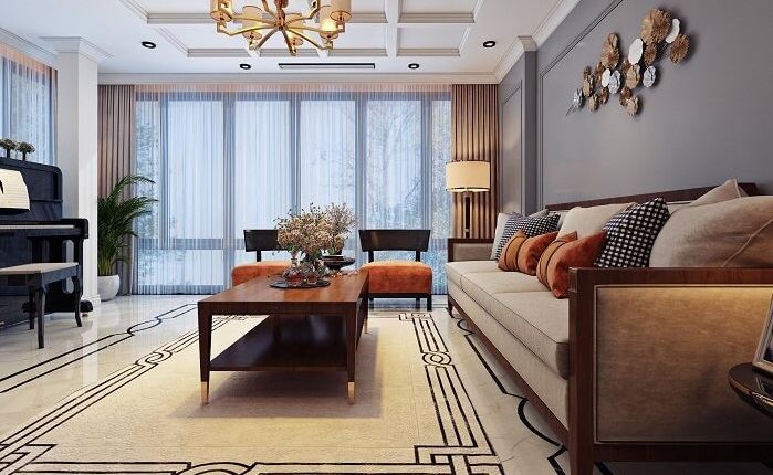 Mẫu thiết kế nội thất nhà phố diện tích 45m2 đẹp xuất sắc