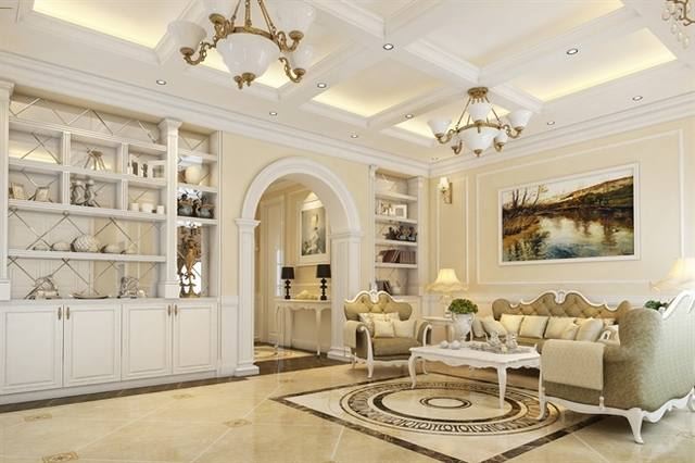 Tổng hợp mẫu thiết kế nội thất theo phong cách châu Âu cho phòng khách đẹp nhất 2022