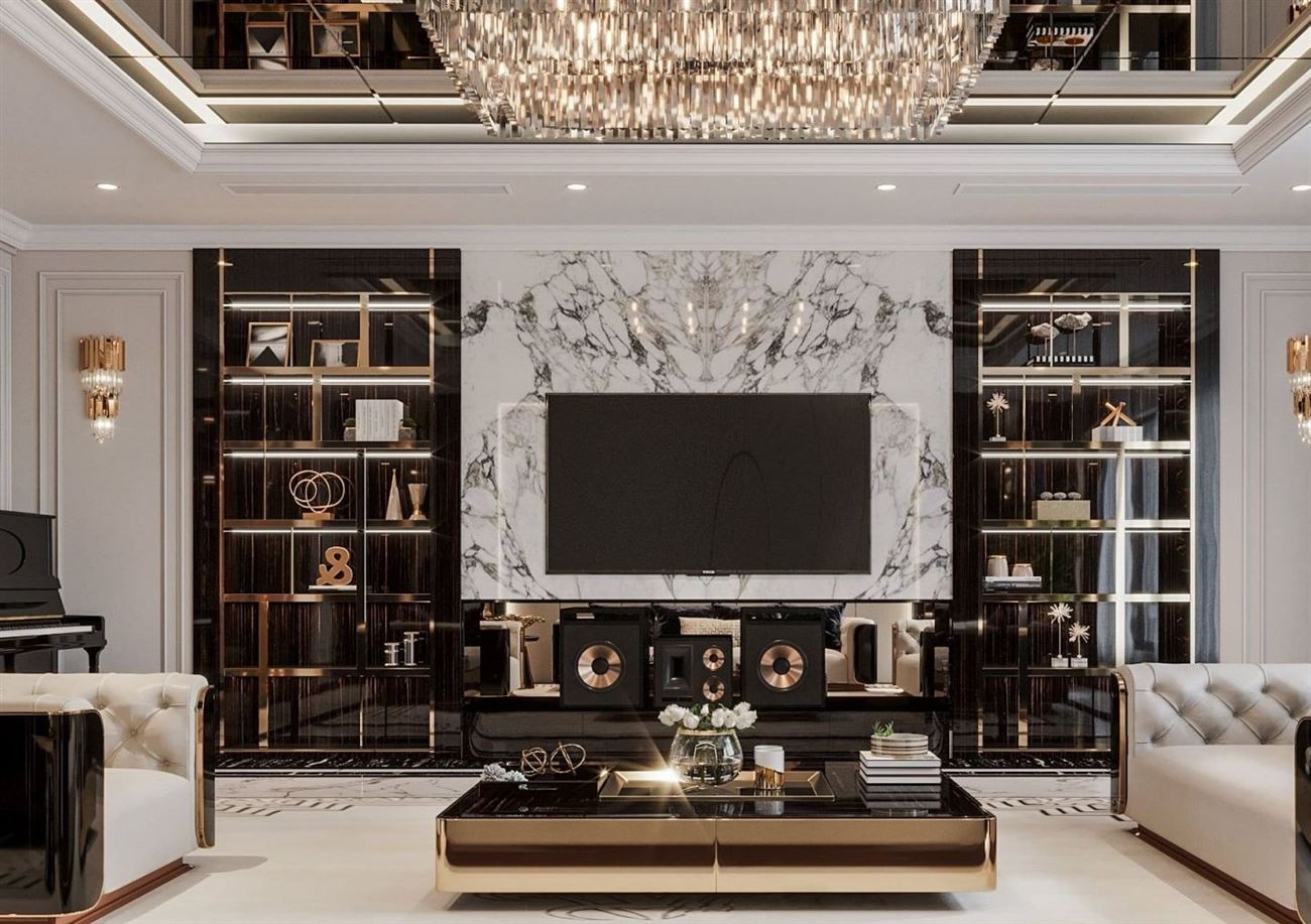 THIẾT KẾ NỘI THẤT BIỆT THỰ HIỆN ĐẠI SIÊU SANG