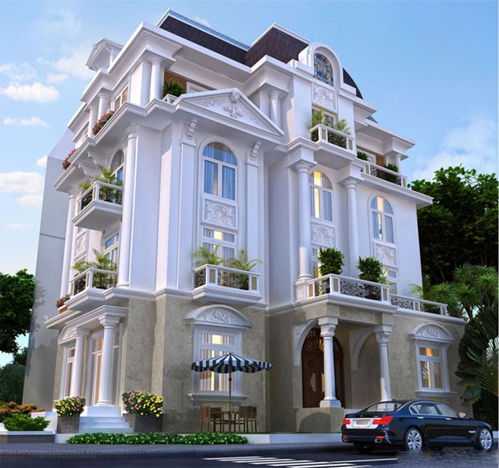 Những hạn chế khi thiết kế và thi công biệt thự kiểu pháp