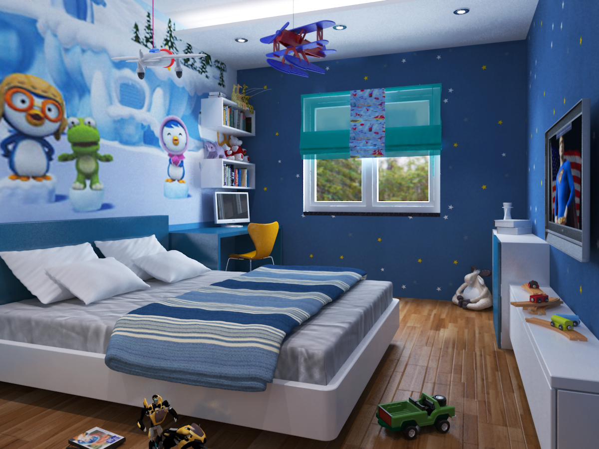 Mâu thiết kế nội thất phòng ngủ cho trẻ em