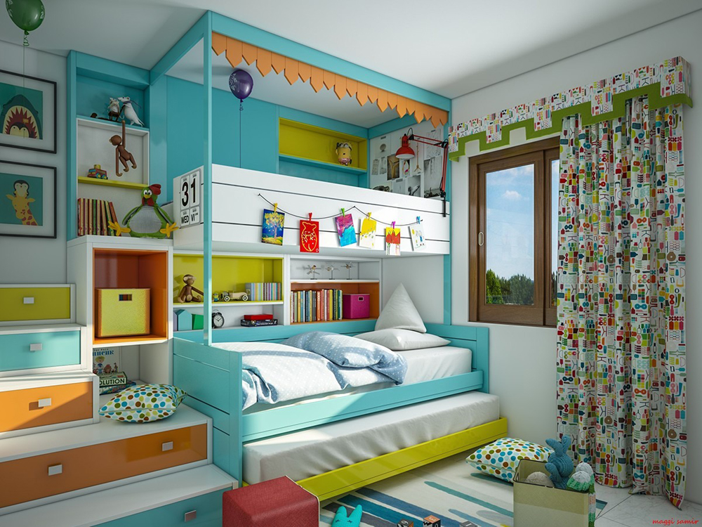 Mâu thiết kế nội thất phòng ngủ cho trẻ em