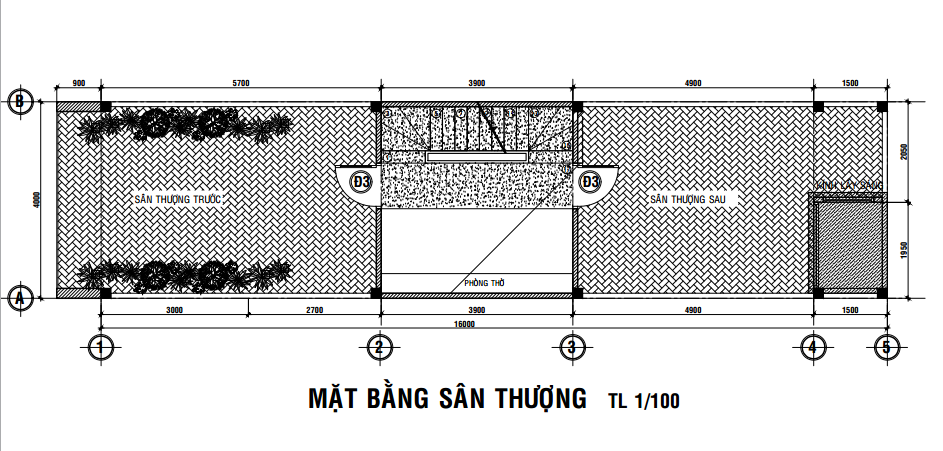 Tư vấn xây nhà 4x16m với hai phương án mặt bằng khoa học.