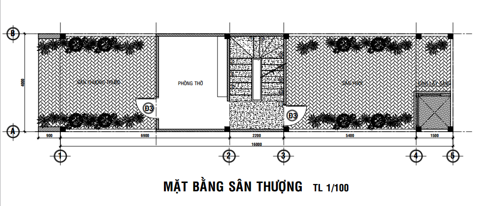 Tư vấn xây nhà 4x16m với hai phương án mặt bằng khoa học.