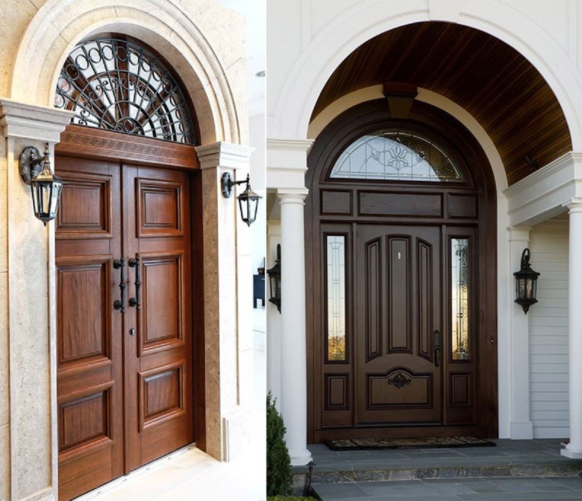 Những mẫu cửa biệt thự đẹp sang chảnh không nên bỏ qua