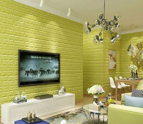 Ưu nhược điểm của cách trang trí phòng khách bằng xốp dán tường