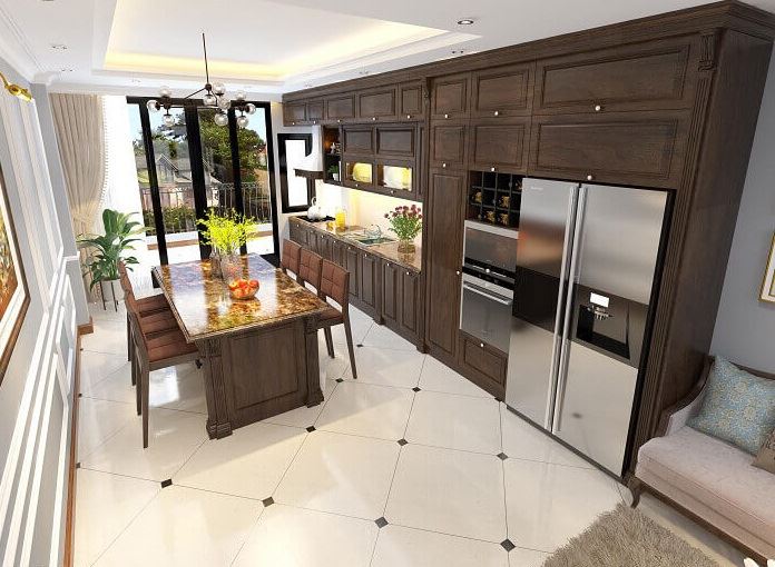 4 Bí quyết thiết kế nội thất phòng bếp nhà ống đẹp, hiện đại, tiện nghi và đơn giản nhất 2022