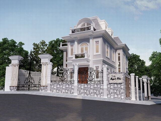 Kinh nghiệm thiết kế biệt thự tân cổ điển 2 tầng đẹp hoàn hảo nhất