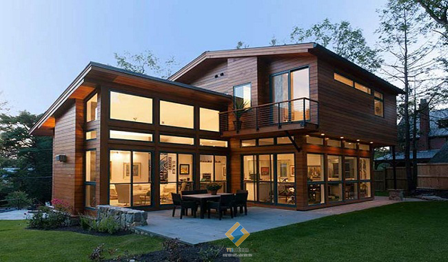 Thiết kế thi công biệt thự nhà gỗ Thái Nguyên