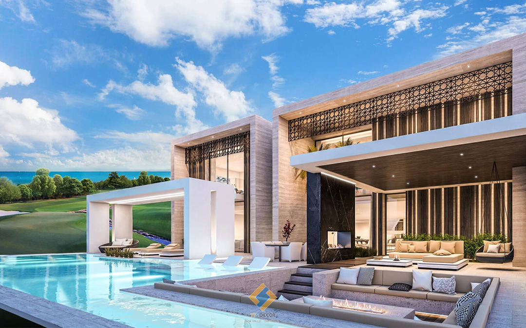 Xu hướng thiết kế biệt thự hiện đại có hồ bơi | TT-S Décor