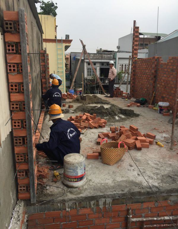 Quy trình thi công xây nhà phần thô