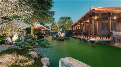 Sân vườn Viễn Hương Viên 