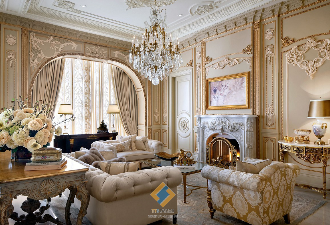 Thiết kế nội thất biệt thự cổ điển tại Hà Nội