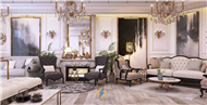 Thiết kế nội thất biệt thự cổ điển tại Hà Nội